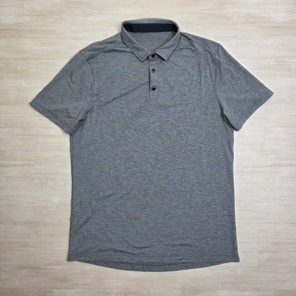 Lululemon Other - lululemon athletica Heather Gray Short Sleeve Polo